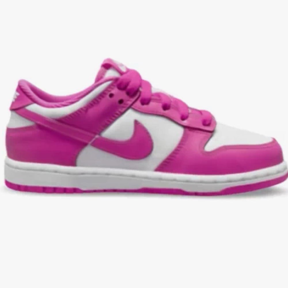 Nike Kids Pink and White Sneakers